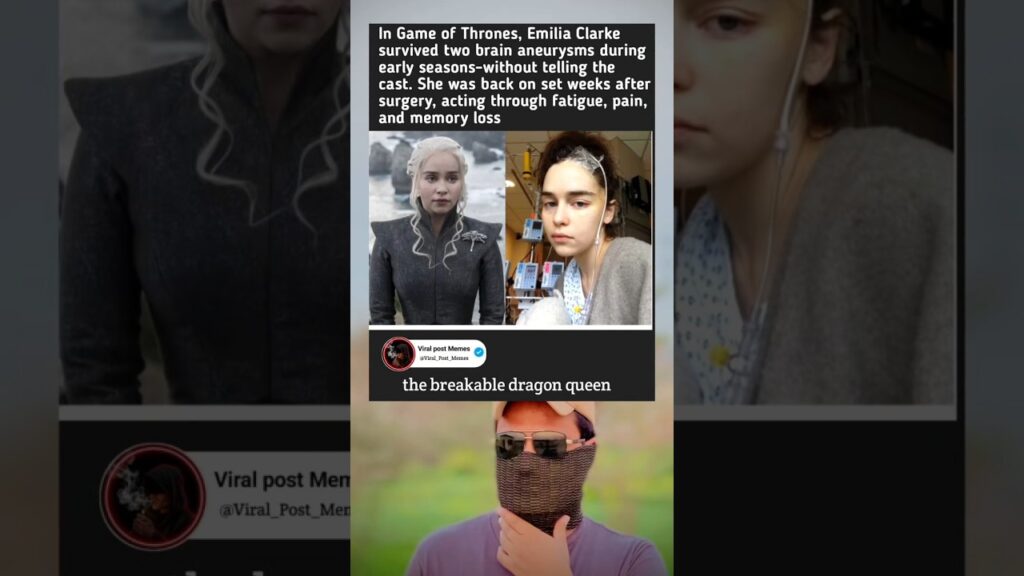 She Hid Two Brain Aneurysms Filming Game of Thrones—Emilia Clarke’s Secret
