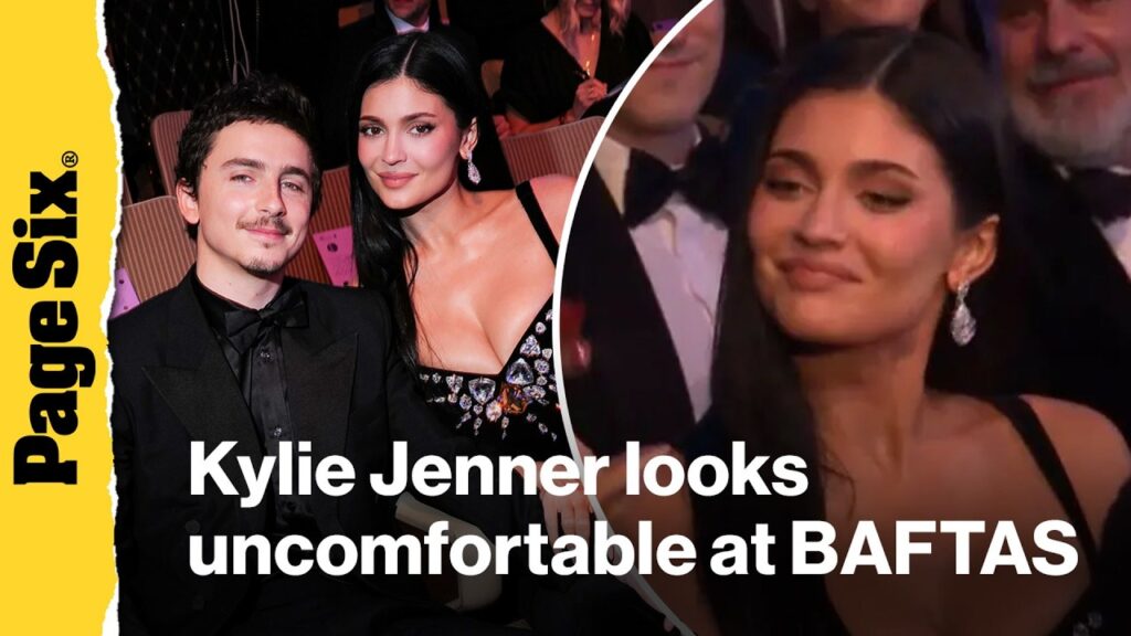 Kylie Jenner looks uncomfortable during Alan Cummings joke at BAFTAS Kylie Jenner looks uncomfortable during Alan Cummings joke at BAFTAS