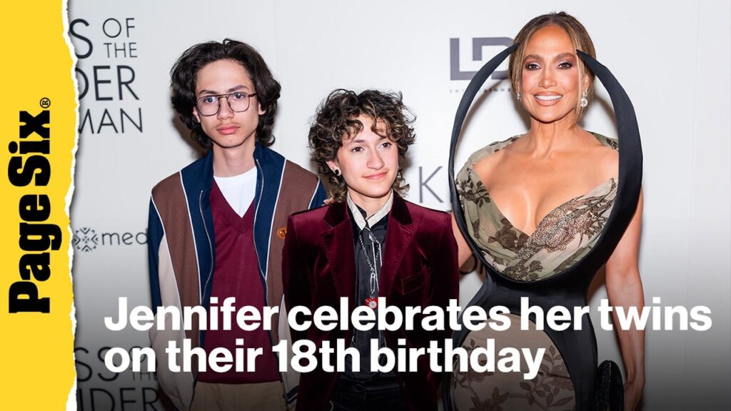 Jennifer Lopez celebrates 'wonder twins' on their 18th birthday