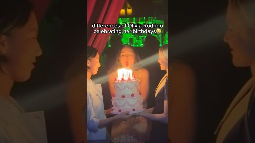 the way Olivia Rodrigo celebrates her birthdays #celebrity