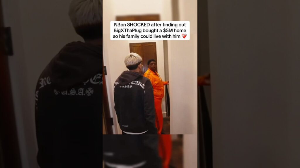 N3on SHOCKED after finding out BigXThaPlug bought a home so his family could live with him #n3on