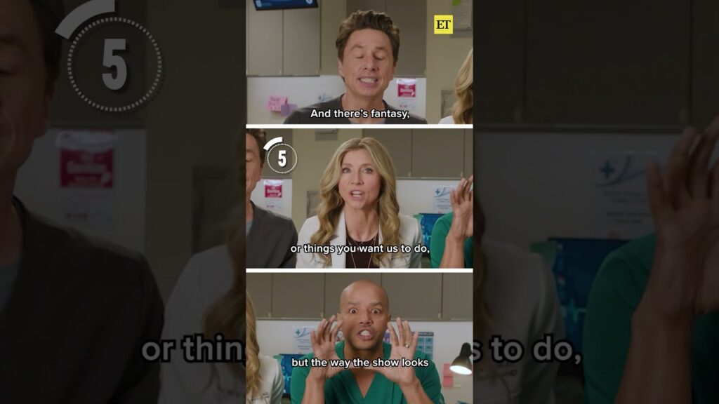 The 'Scrubs' Cast Give Their Elevator Pitches #scrubs #zachbraff #sarahchalke #donaldfaison