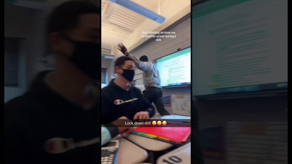 How my teacher acted during a drill 🤭 #school #foryou
