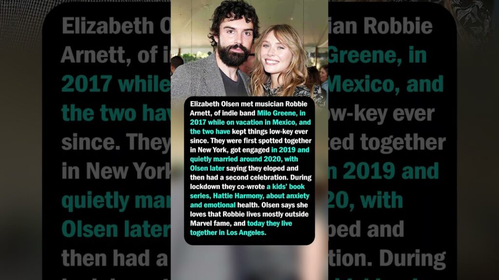 Elizabeth Olsen & Robbie Arnett’s Low‑Key, Book‑Writing Marriage