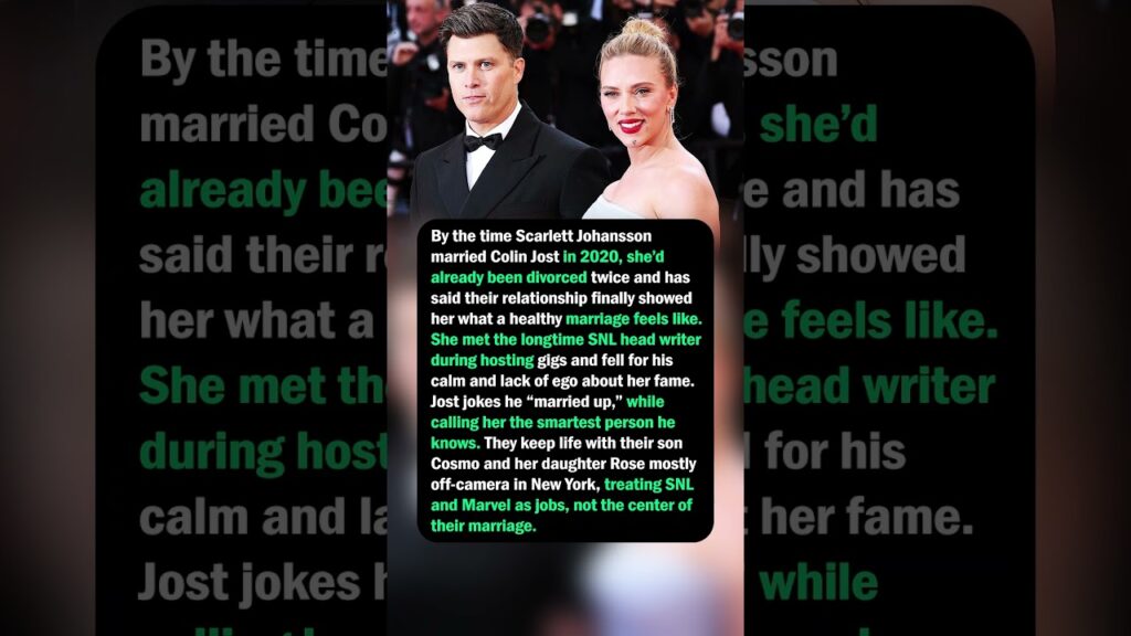 Scarlett Johansson & Colin Jost’s Quiet, Grown‑Up Marriage