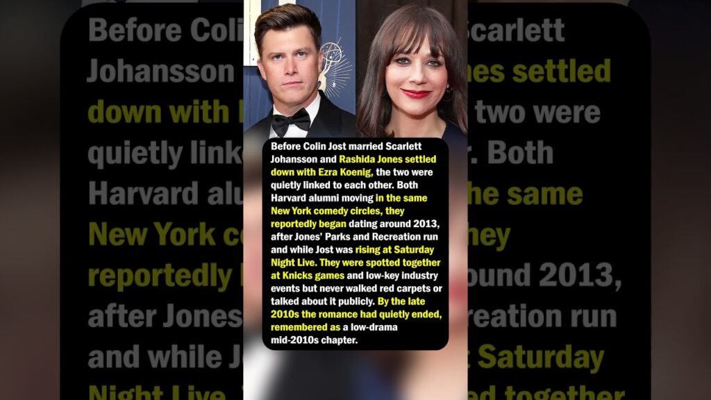 Colin Jost & Rashida Jones’ Quiet Mid‑2010s Romance