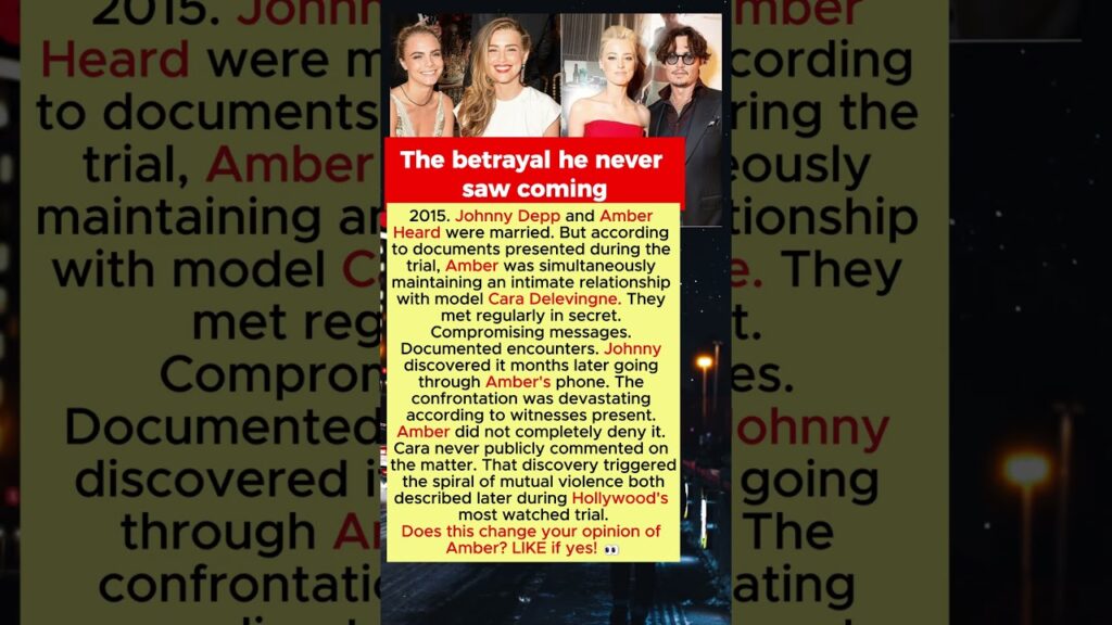 Johnny Depp Discovered Too Late Amber's Secret Relationship with Cara Delevingne