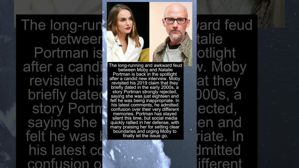 Moby Reignites Feud With Natalie Portman After Shocking Interview#americanactor #celebritynews #news Moby Reignites Feud With Natalie Portman After Shocking Interview#americanactor #celebritynews #news