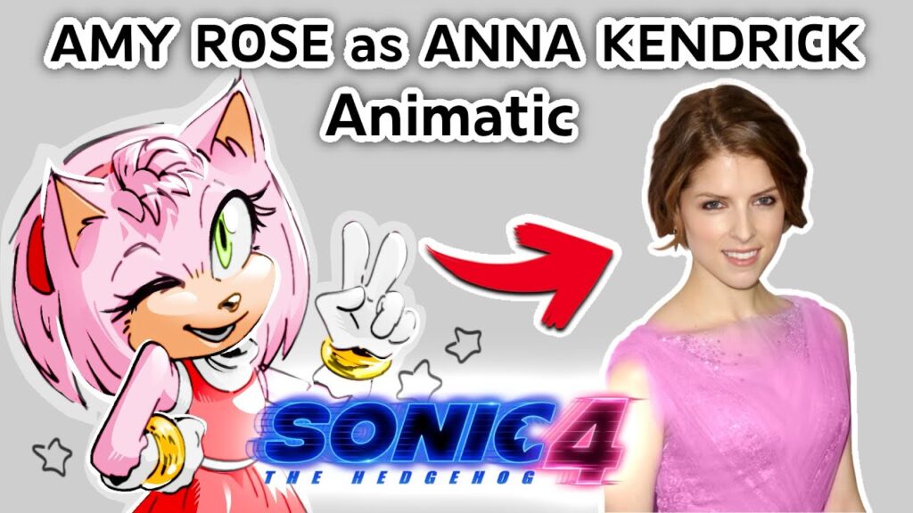 AMY ROSE as ANNA KENDRICK animation I will never finish