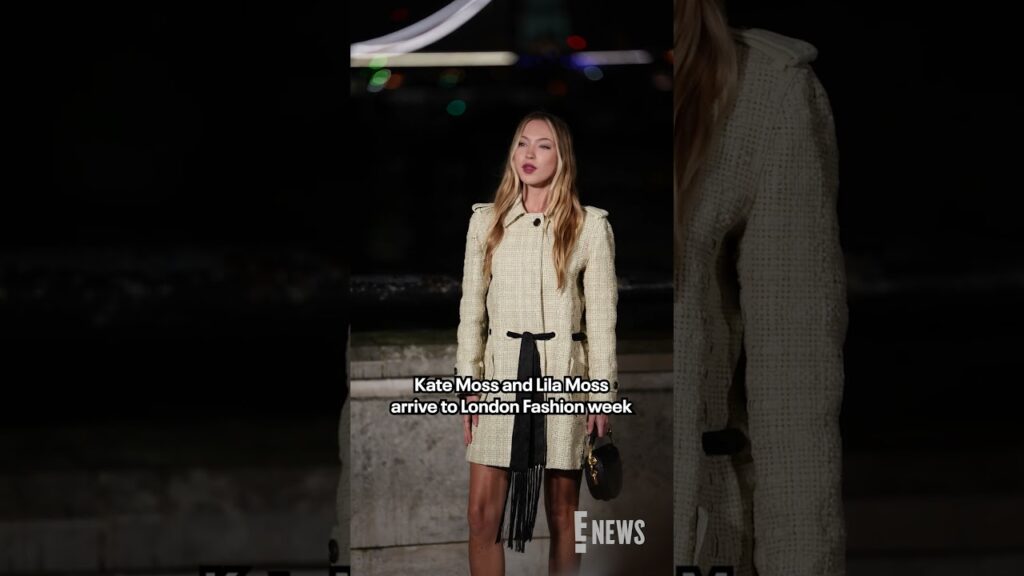 Like mother like daughter. 😍 Lila Moss and Kate Moss arrive at London Fashion Week in style.