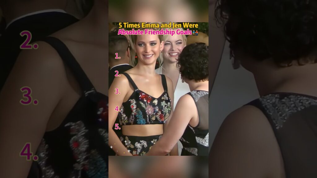 Friendship Goals Emma Stone and Jennifer Lawrence. #EmmaStone #JenniferLawrence