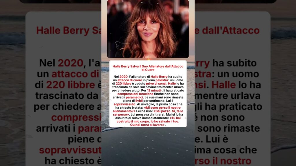 Halle Berry Salva Allenatore Palestra… Halle Berry Salva Allenatore Palestra...