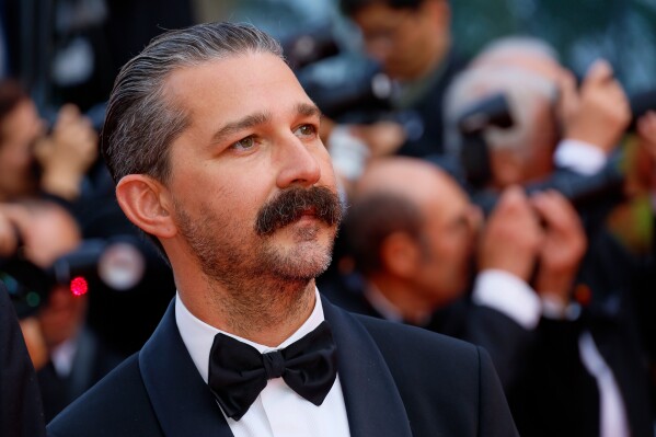 Shia LaBeouf appears at the premiere of "The Phoenician Scheme" at the 78th international film festival in Cannes, southern France, on May 18, 2025. (Photo by Joel C Ryan/Invision/AP, File)