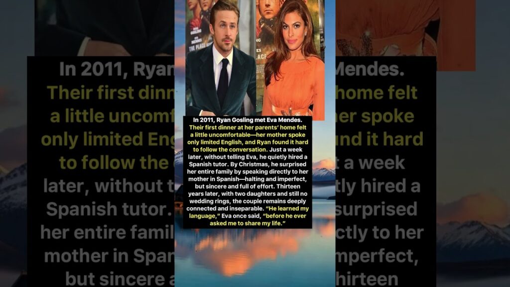 Ryan Gosling Learned Spanish for Eva Mendes