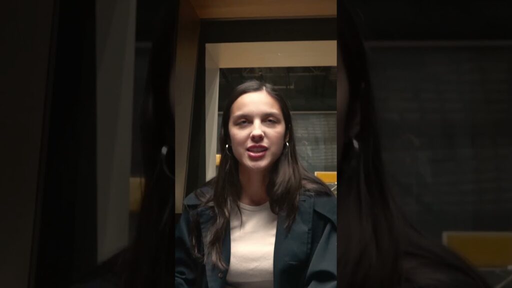 Olivia Rodrigo filmed by children at Abbey Road Studios recording 'The Book of Love'