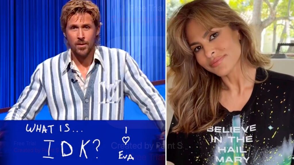 Ryan Gosling Shouts Out Eva Mendes On 'Jeopardy!'