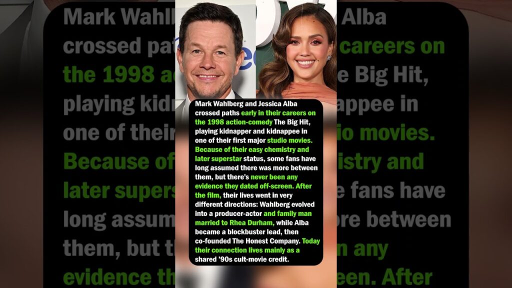 Mark Wahlberg & Jessica Alba: ’90s Co‑Stars, Not Exes