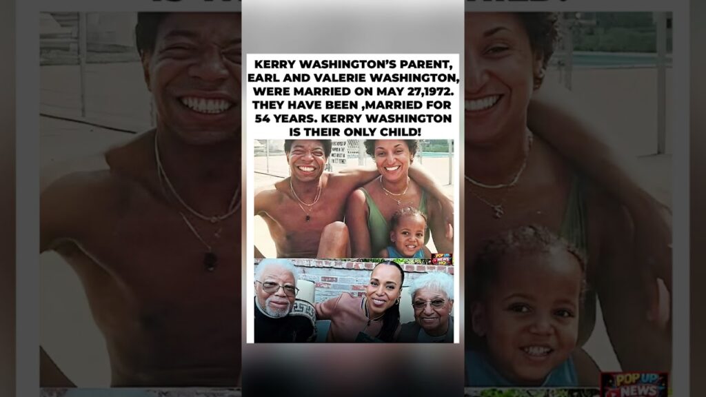 💍❤️ Kerry Washington's Parents Have Been Married for 54 Years—And She's Their Only Child!#shorts