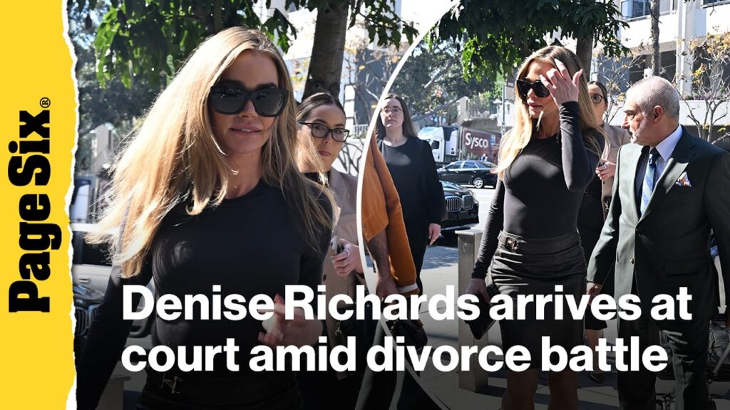 Denise Richards arrives at court in Los Angeles as divorce from ex Aaron Phypers drags on Denise Richards arrives at court in Los Angeles as divorce from ex Aaron Phypers drags on