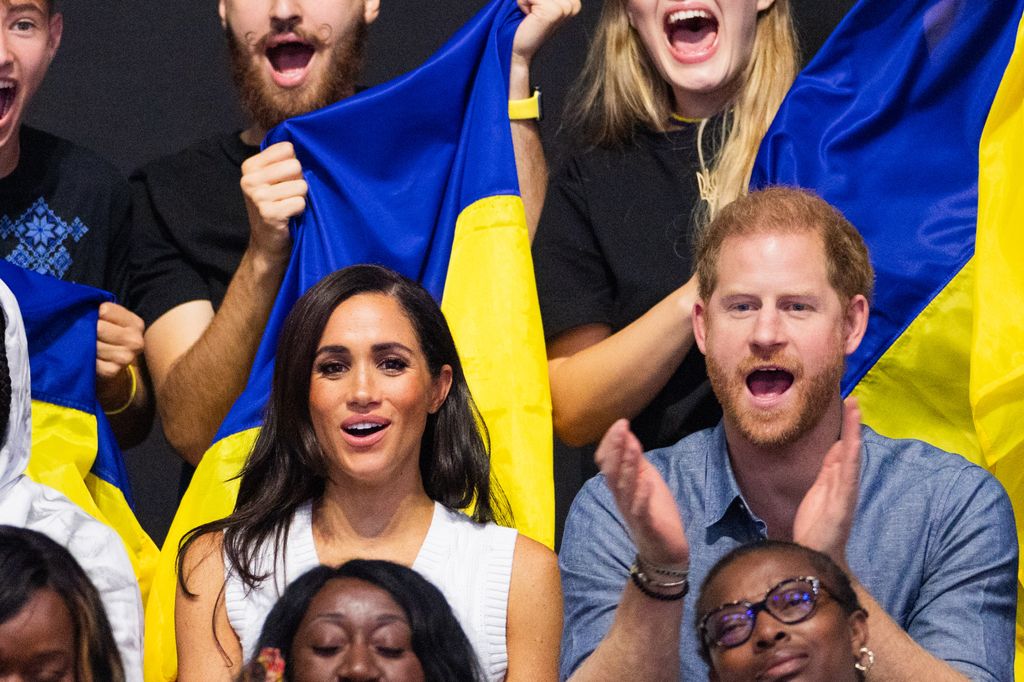Harry and Meghan at the Invictus Games in 2023