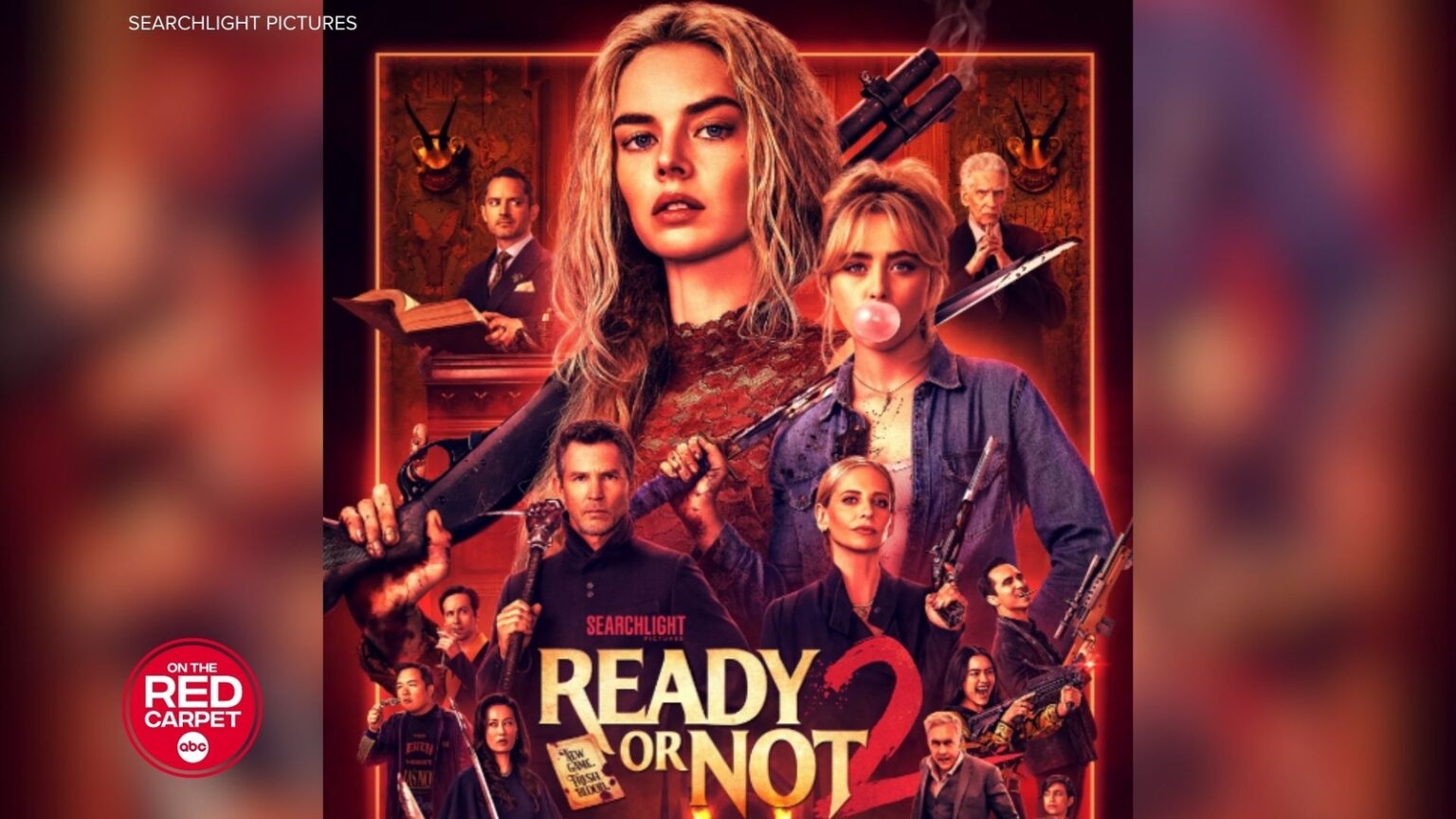 'Ready or Not 2: Here I Come' debuts new trailer starring Samara Weaving, Elijah Wood and Kathryn Newton