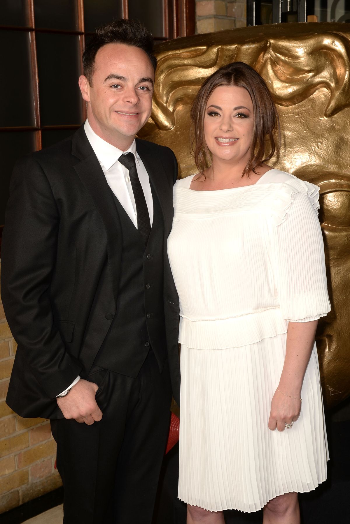 LONDON, ENGLAND - APRIL 26: Ant McPartlin and Lisa Armstrong arrive for the BAFTA TV Craft Awards, at The Brewery on April 26, 2015 in London, England. (Photo by Dave J Hogan/Getty Images)