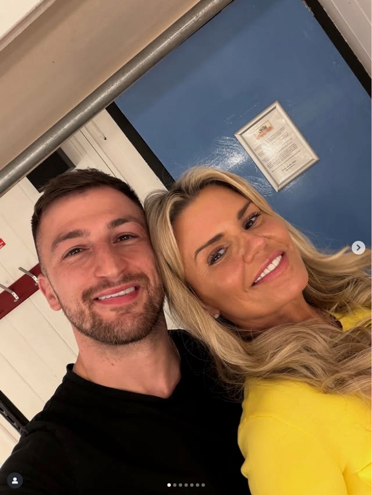 The two spent their first Valentine's Day together this year