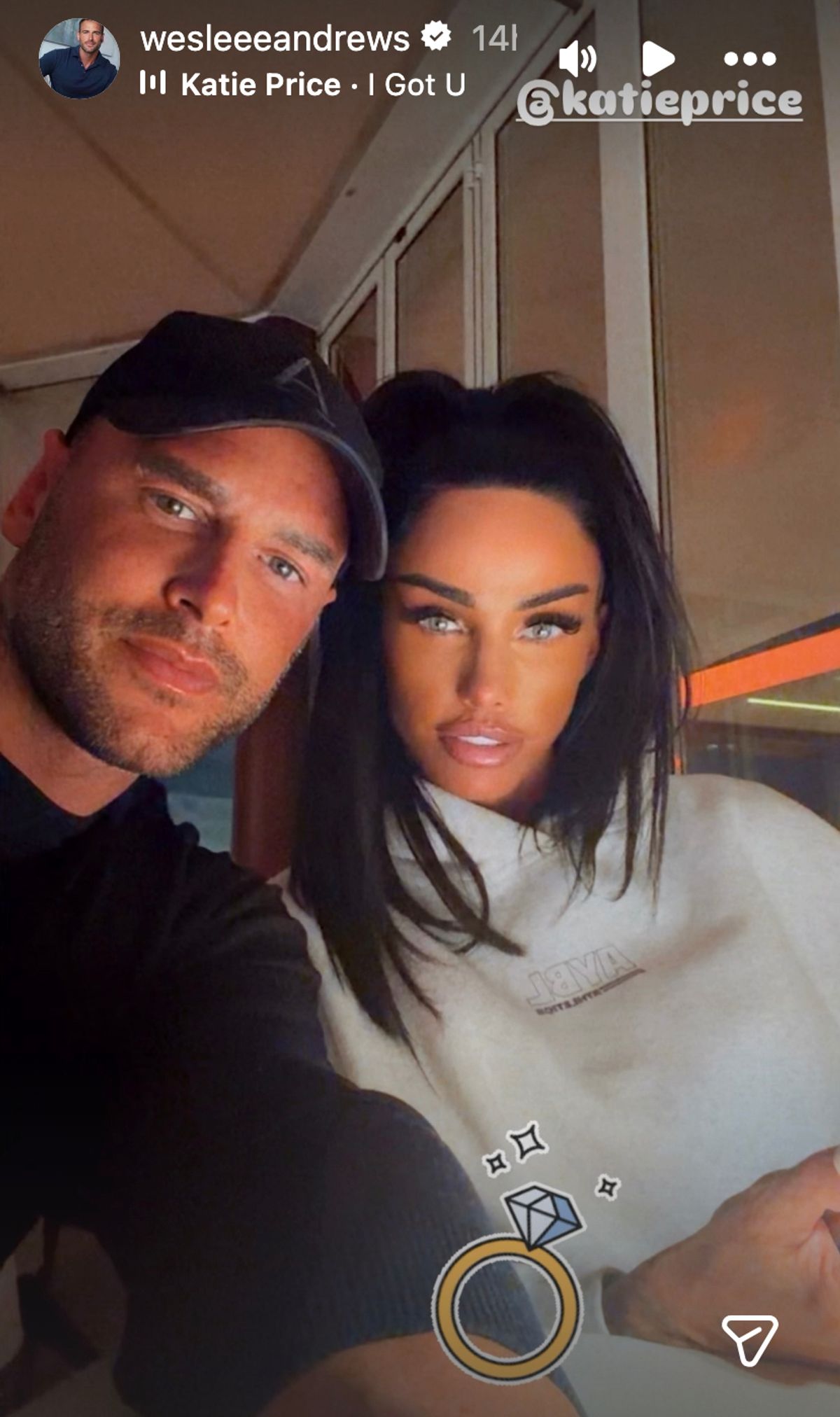 Lee Andrews and Katie Price