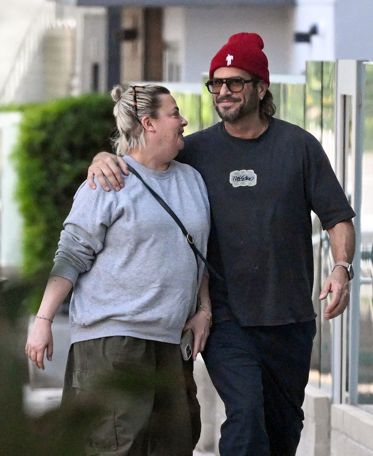 Lisa Armstrong with pal