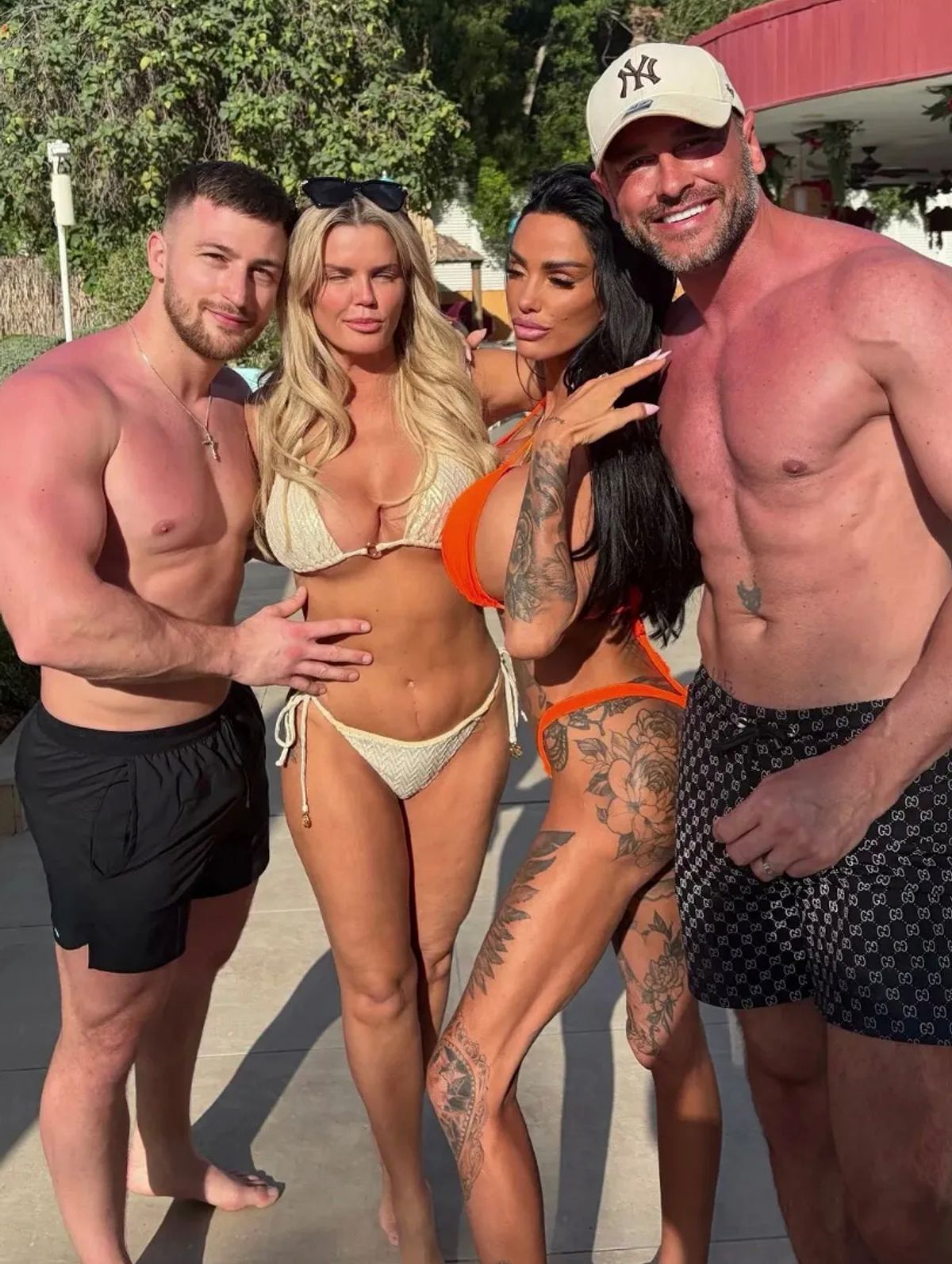 Katie and Lee marked their honeymoon with Kerry Katona