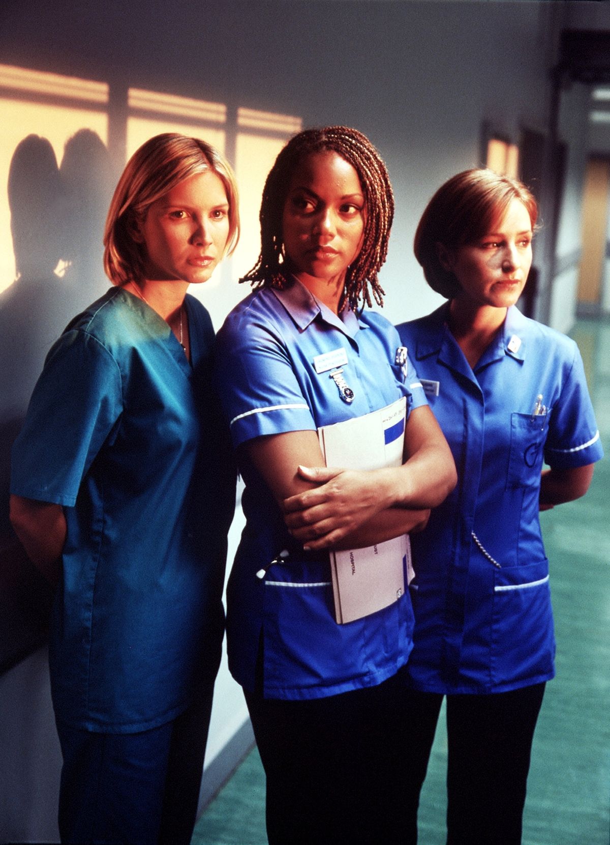 Lisa in Holby City alongside two of her best friends to this day, Angela Griffin and Nicola Stephenson