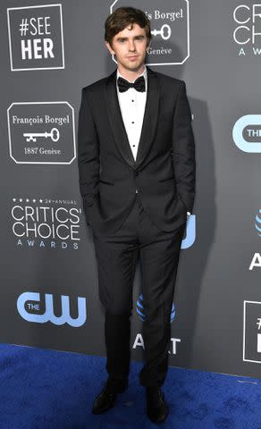 Freddie Highmore attends the 24th annual Critics' Choice Awards at the Barker Hangar at the Santa Monica Airport in Los Angeles on Jan. 13, 2019 Rob Latour/REX/Shutterstock