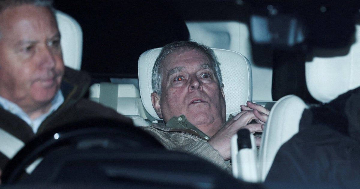 Former Prince Andrew leaves police station following his arrest 