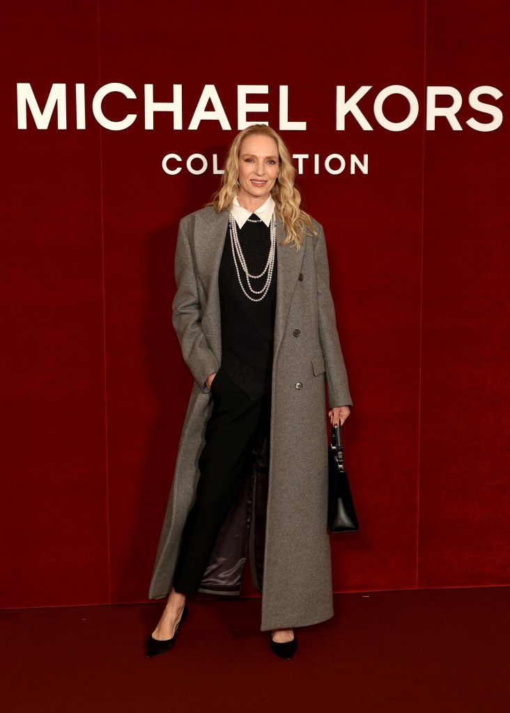 Uma Thurman attends the Michael Kors Collection Fall/Winter 2026 Runway Show