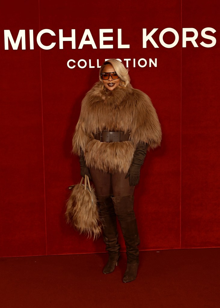 Mary J. Blige attends the Michael Kors Collection Fall/Winter 2026 Runway Show