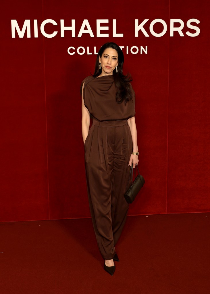 Huma Abedin attends the Michael Kors Collection Fall/Winter 2026 Runway Show