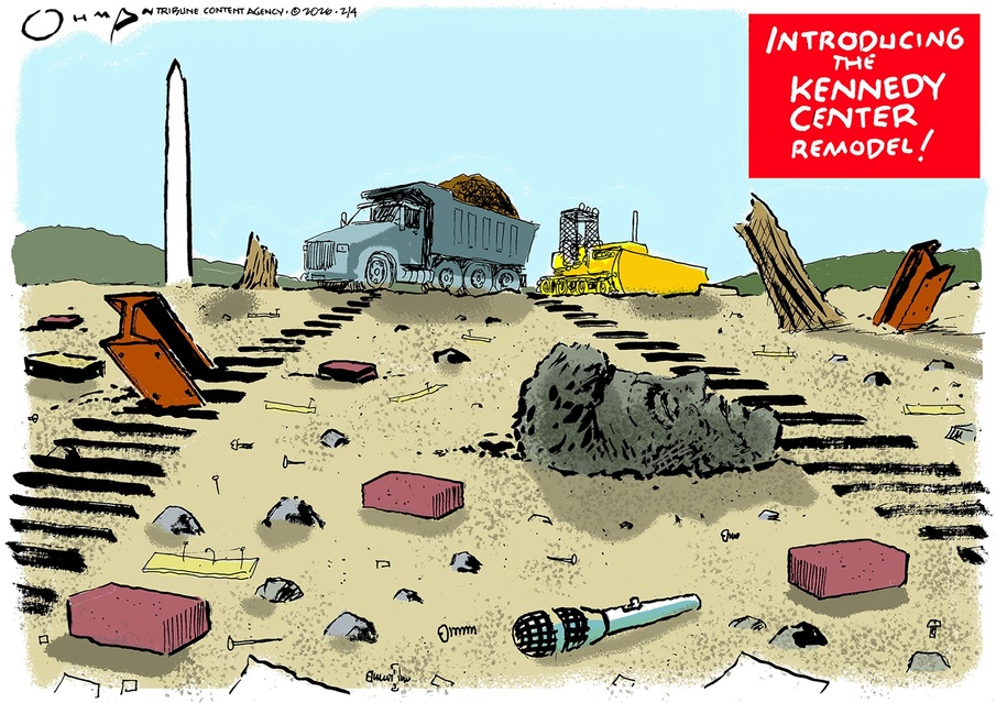 Cartoon: Introducing the Kennedy Center remodel! - Daily Kos