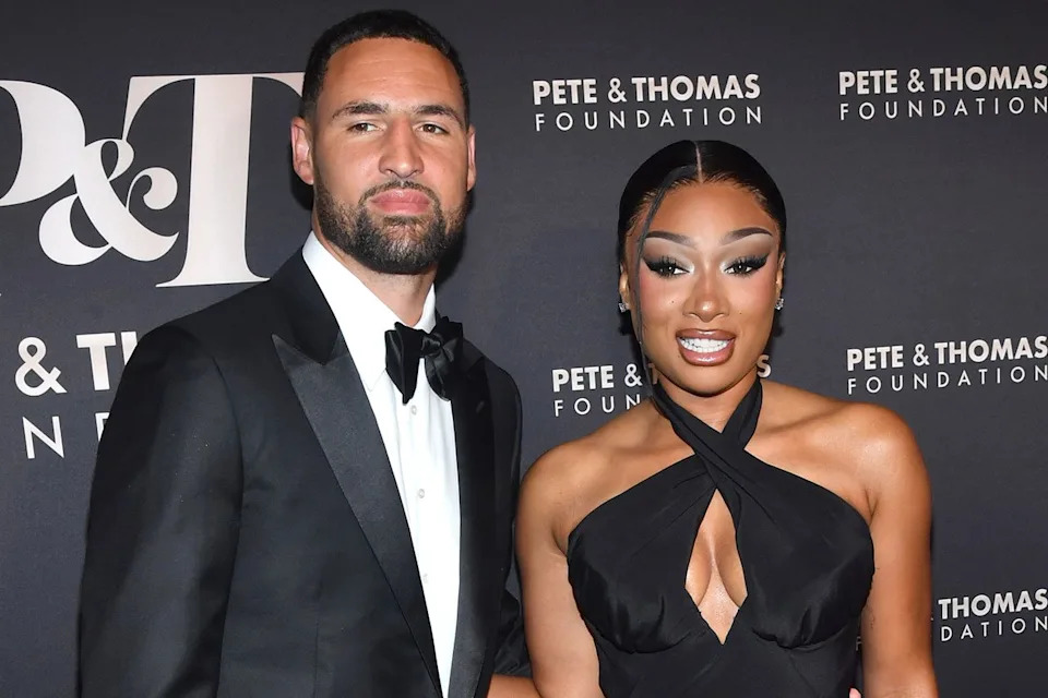 Klay Thompson and Megan Thee Stallion Inaugural Megan Thee Stallion's Pete & Thomas Foundation Gala Stephen Lovekin/Shutterstock