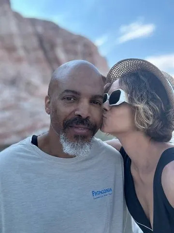 Van Hunt (left) and Halle Berry visit Lake Powell in July 2025. Halle Berry/Instagram