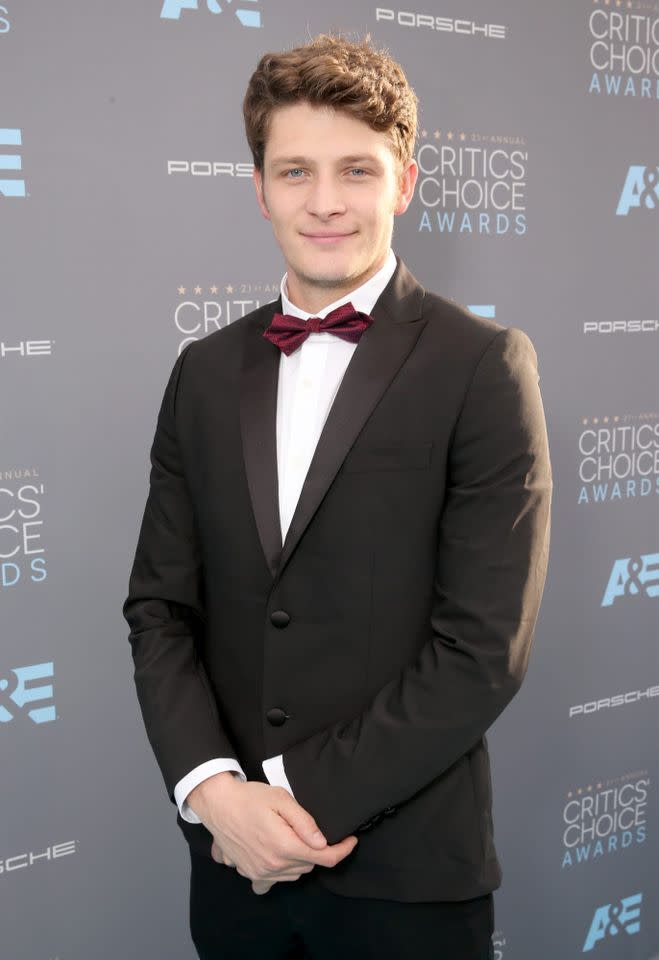 Brett Dier attends the 21st annual Critics' Choice Awards at Barker Hangar in Santa Monica, Calif., on Jan. 17, 2016 Todd Williamson/Getty Images for Porsche