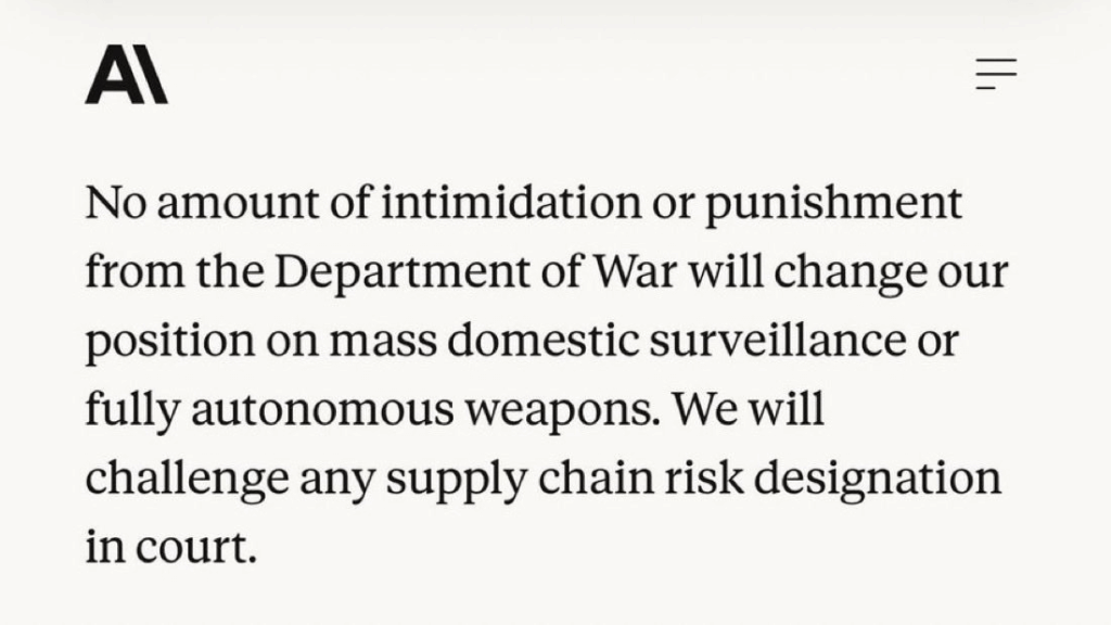 Anthropic responds to Pete Hegseth Anthropic responds to Pete Hegseth