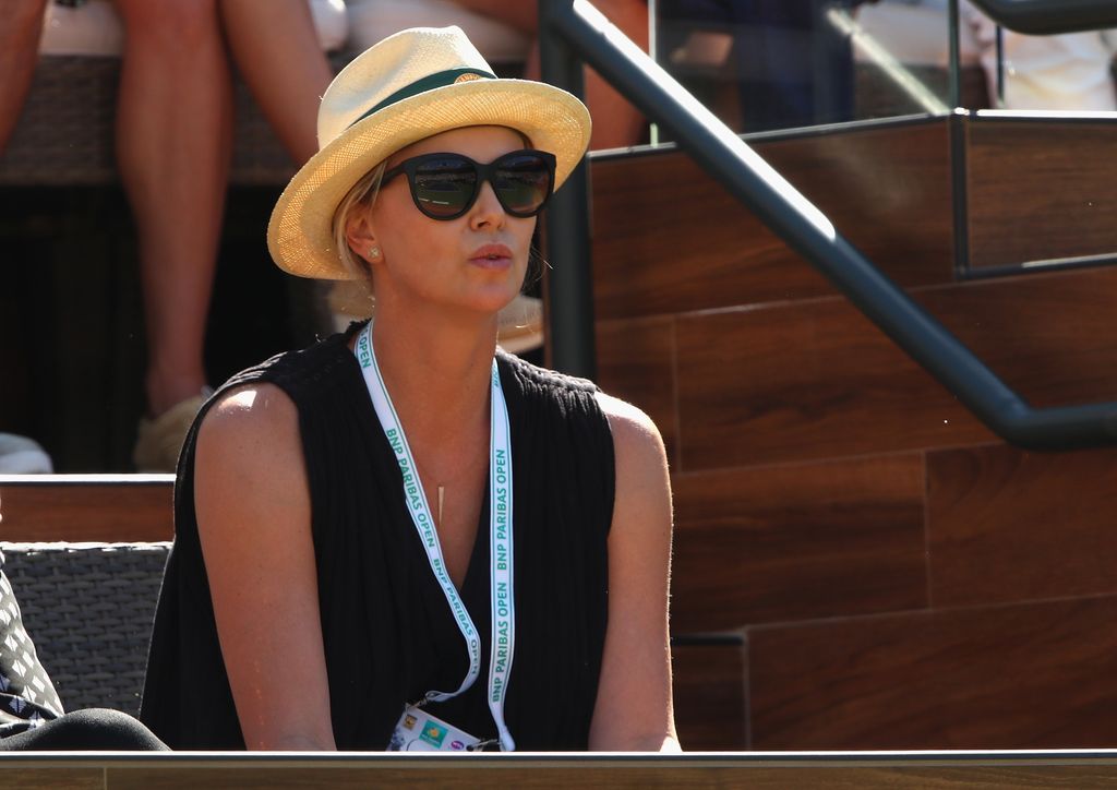 Charlize Theron at the BNP Paribas Open in 2017