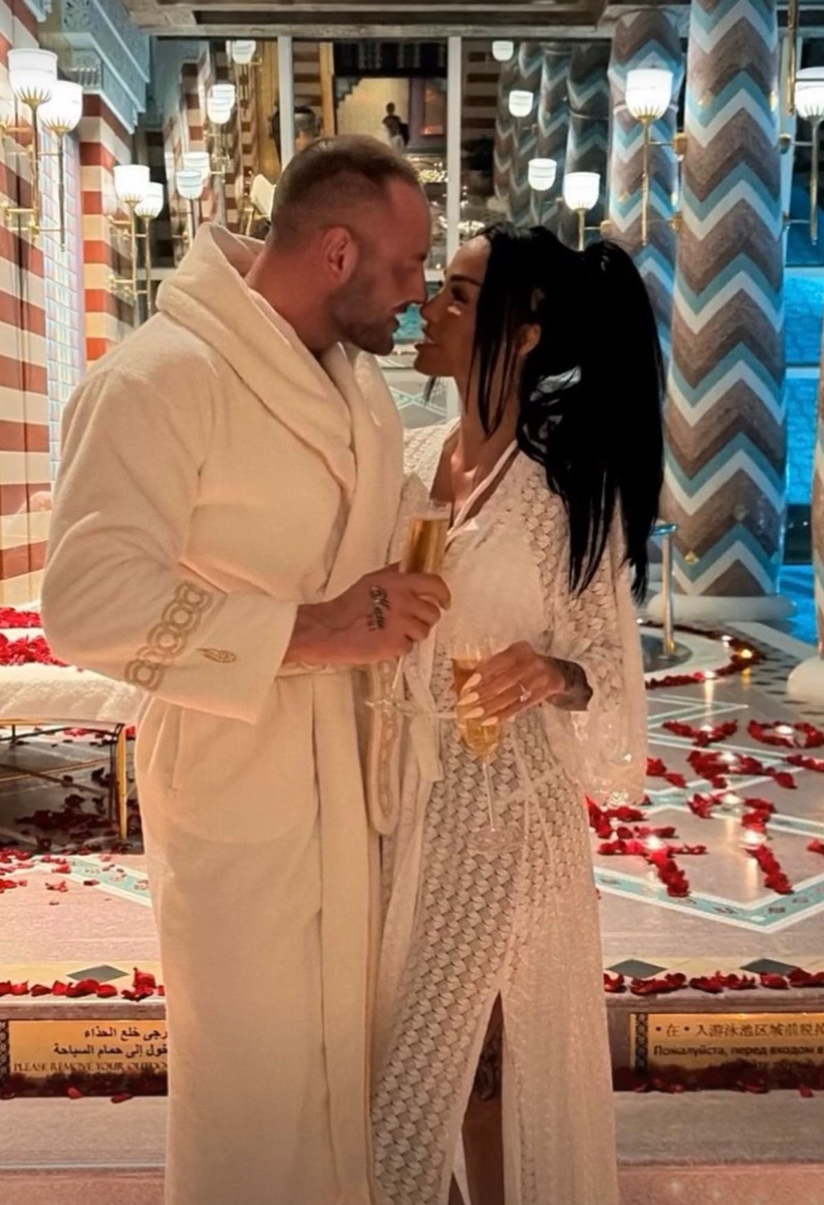 They married in Dubai