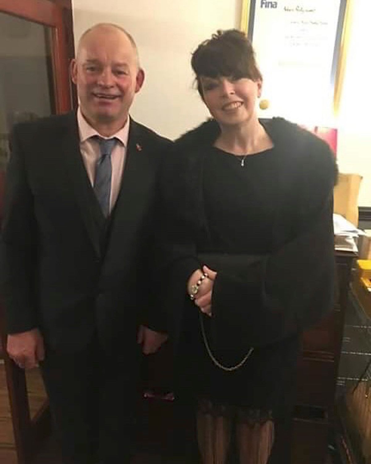 Warning taken from Instagram
Caroline and Mark Peaty 