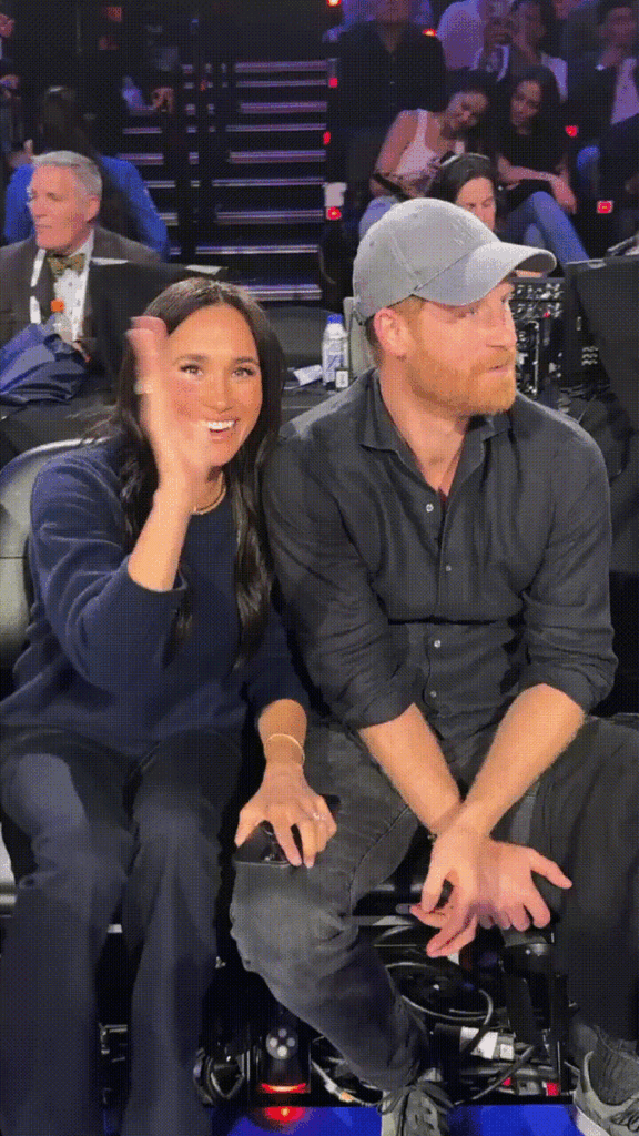 Moments from Meghan and Harry's appearance at the NBA All Stars game last night