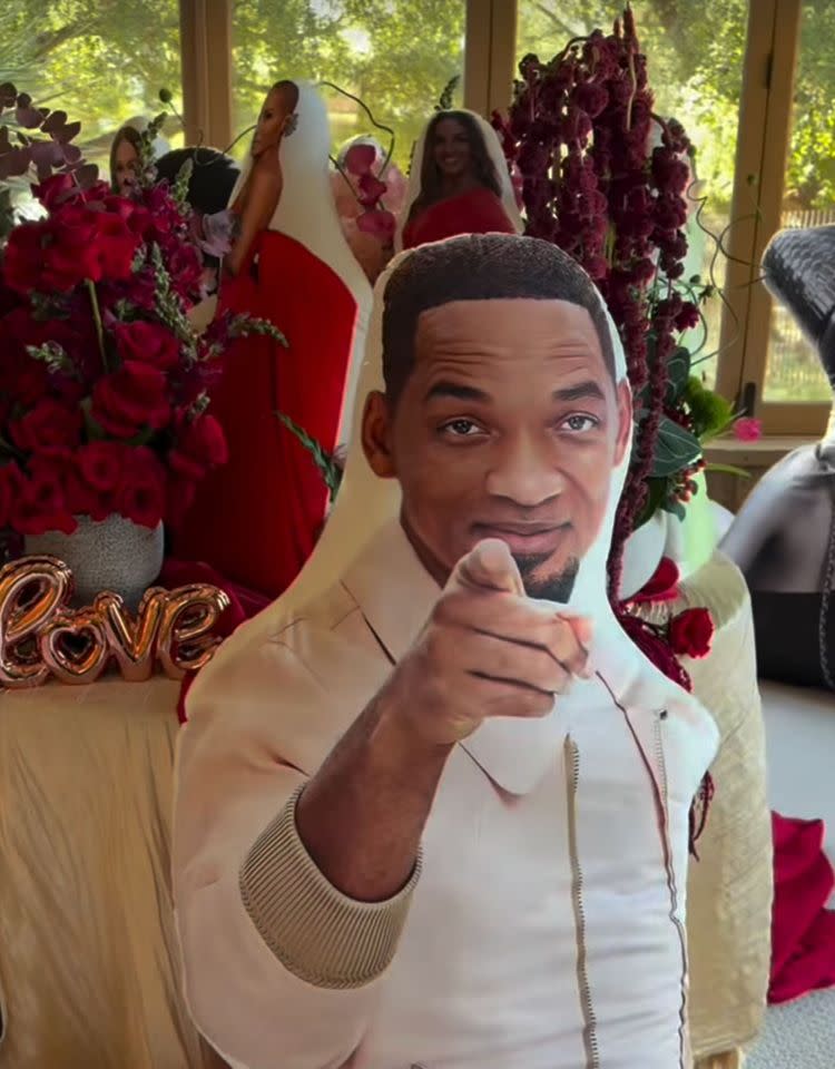 Life-size pillows of the Smith family Jada Pinkett Smith/Instagram