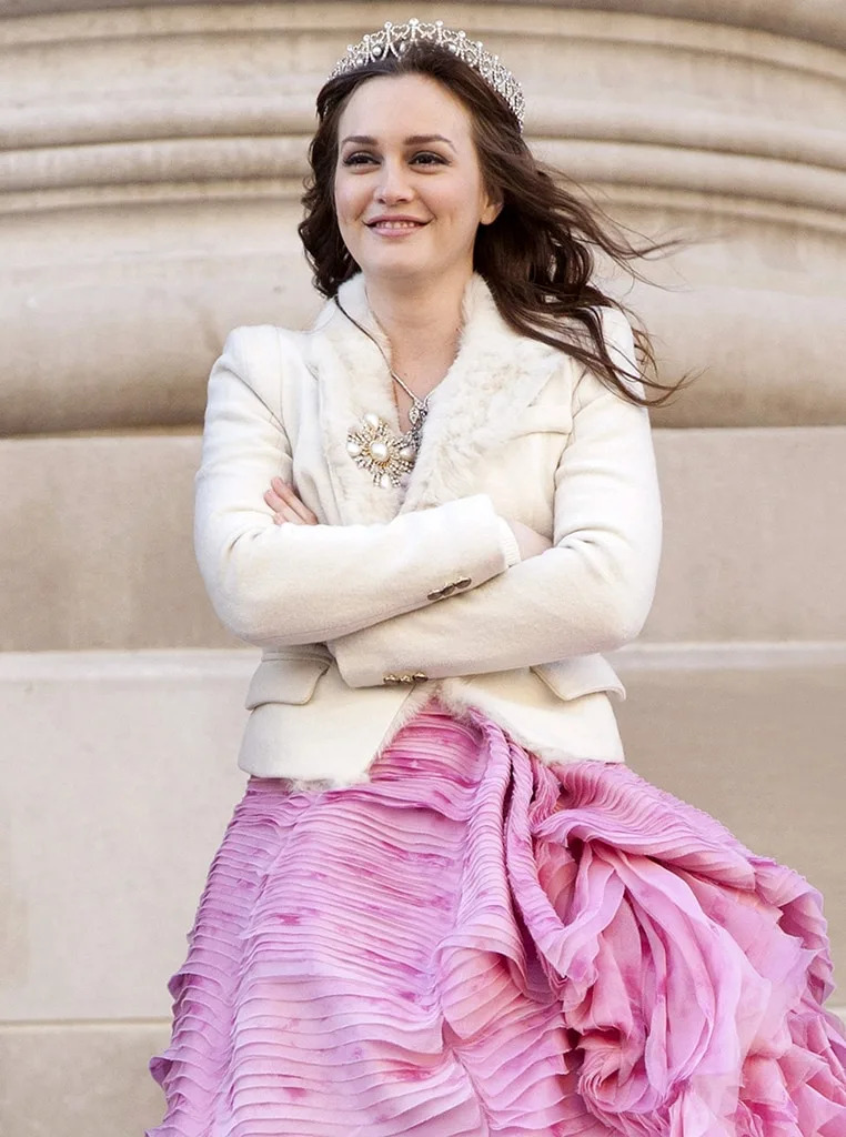Leighton Meester, Gossip Girl set