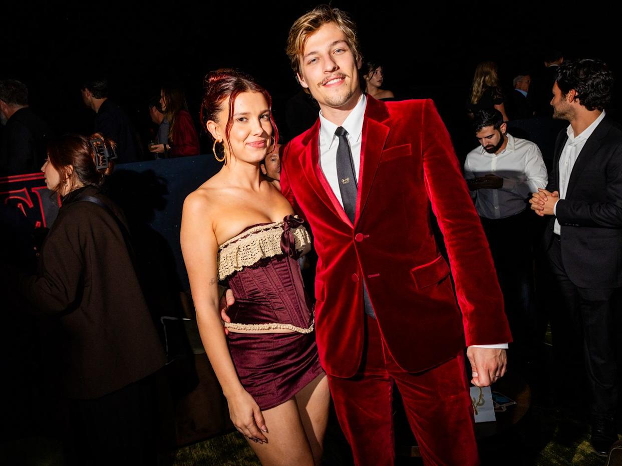 Millie Bobby Brown and Jake Bongiovi attend Netflix's 