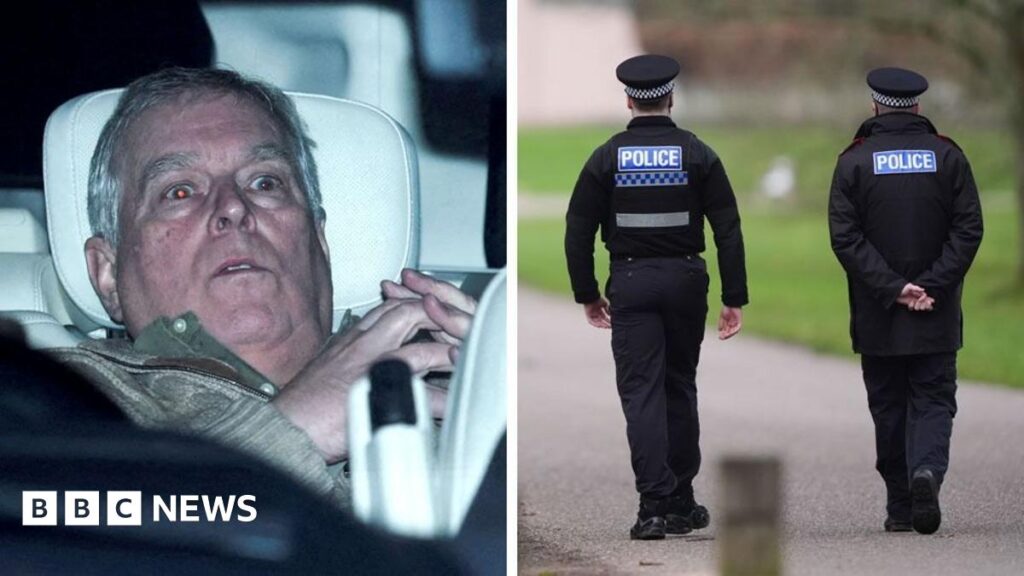 Police search at Royal Lodge expected to continue until Monday after Andrew released under investigation - latest