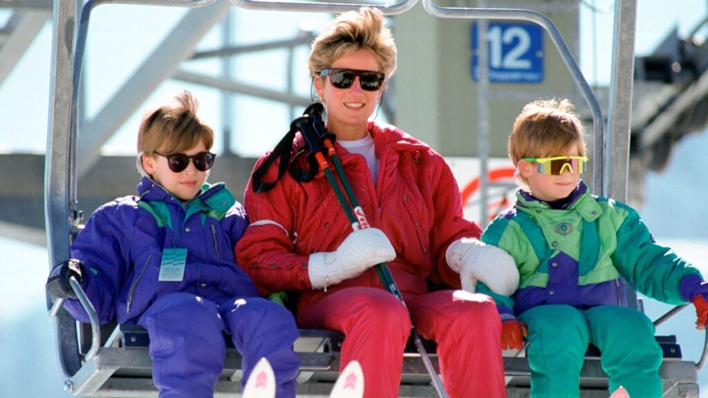 Princess Diana is a Winter Olympics ski style muse in flamboyant 80s outfit
